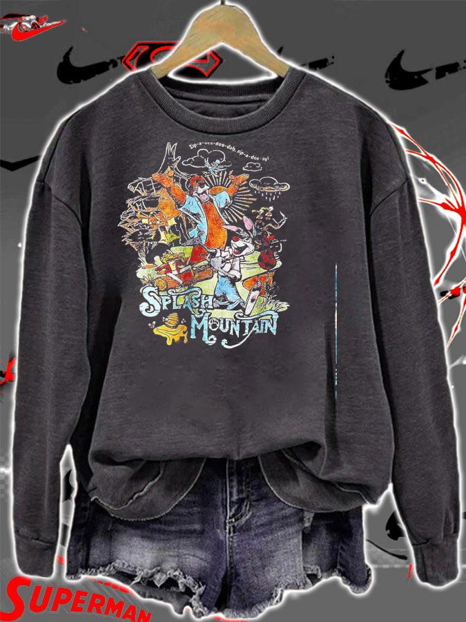 Splash Mountain Walt Disney Wo Princess and the Frog Zip shirt sweatshirt