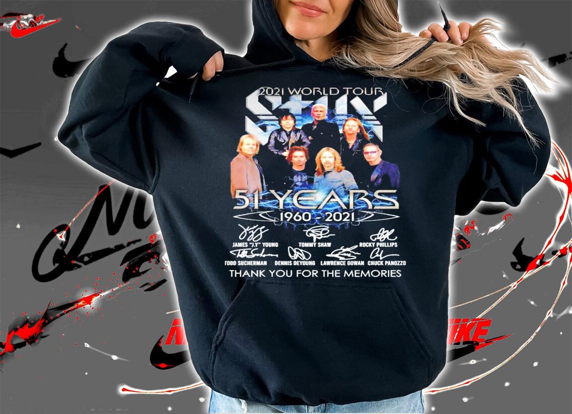 2021 World Tour 51 years 1960-2021 signatures shirt