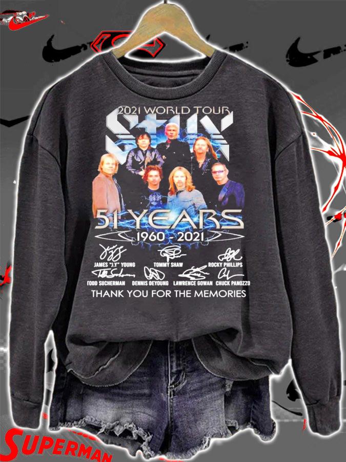 2021 World Tour 51 years 1960-2021 signatures shirt