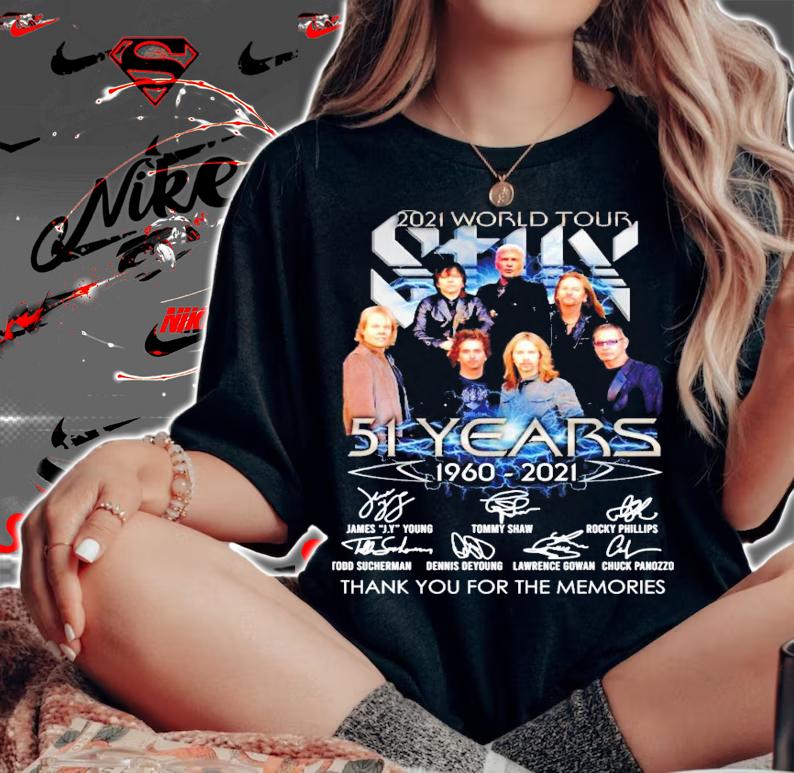 2021 World Tour 51 years 1960-2021 signatures shirt