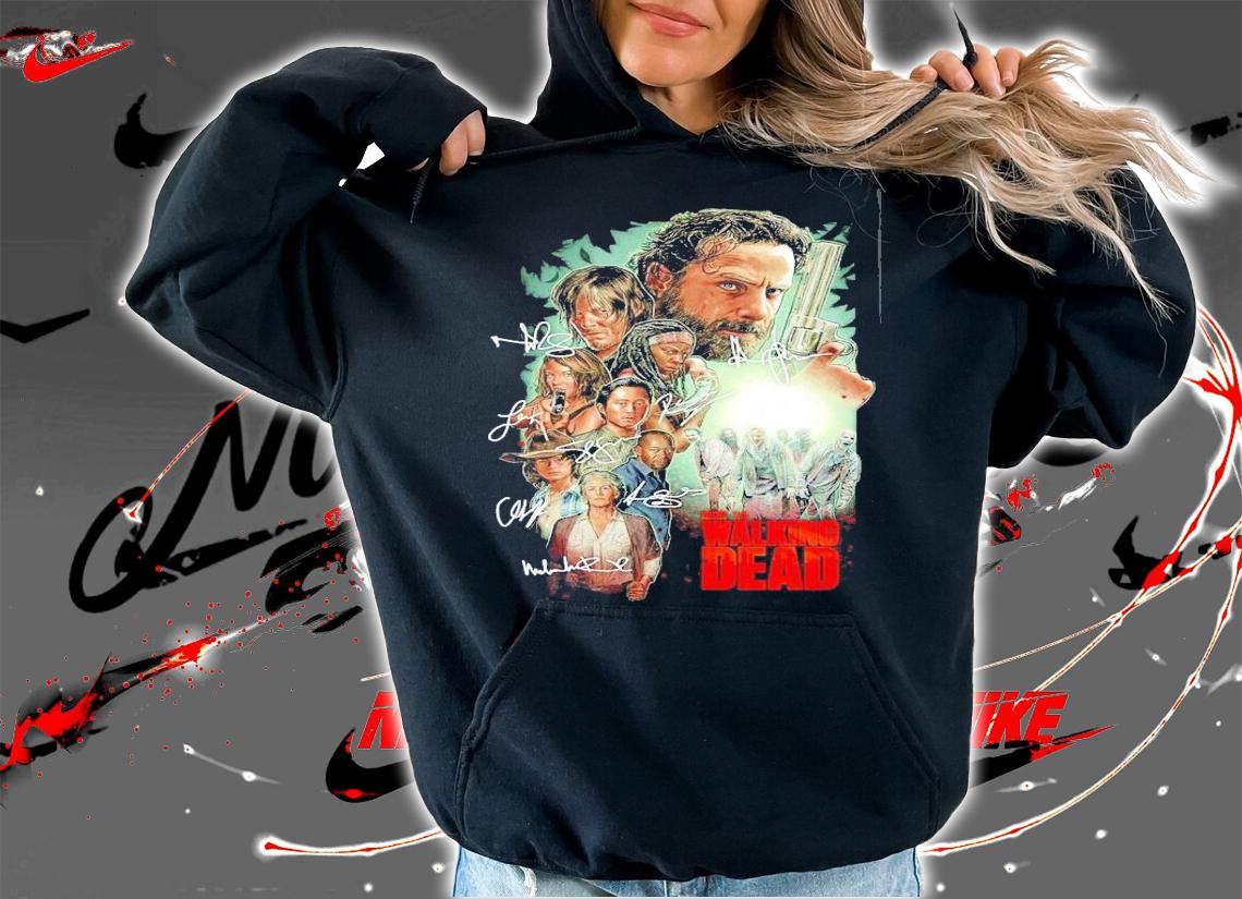 AMC The Walking Dead Zombies signature shirt hoodie
