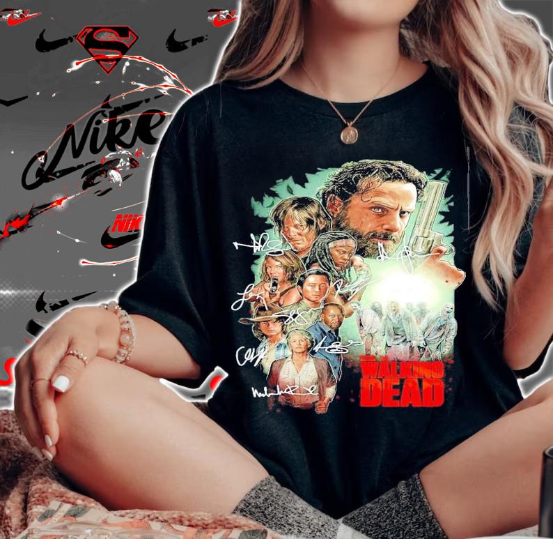 AMC The Walking Dead Zombies signature shirt woman shirt