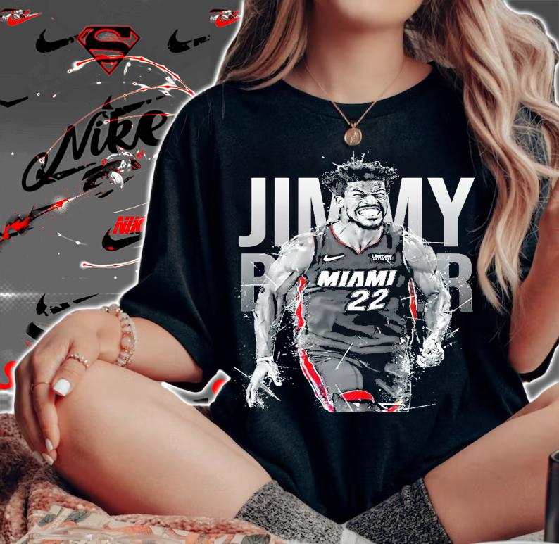 Jimmy Butler Miami Heat number 22 signature shirt woman shirt