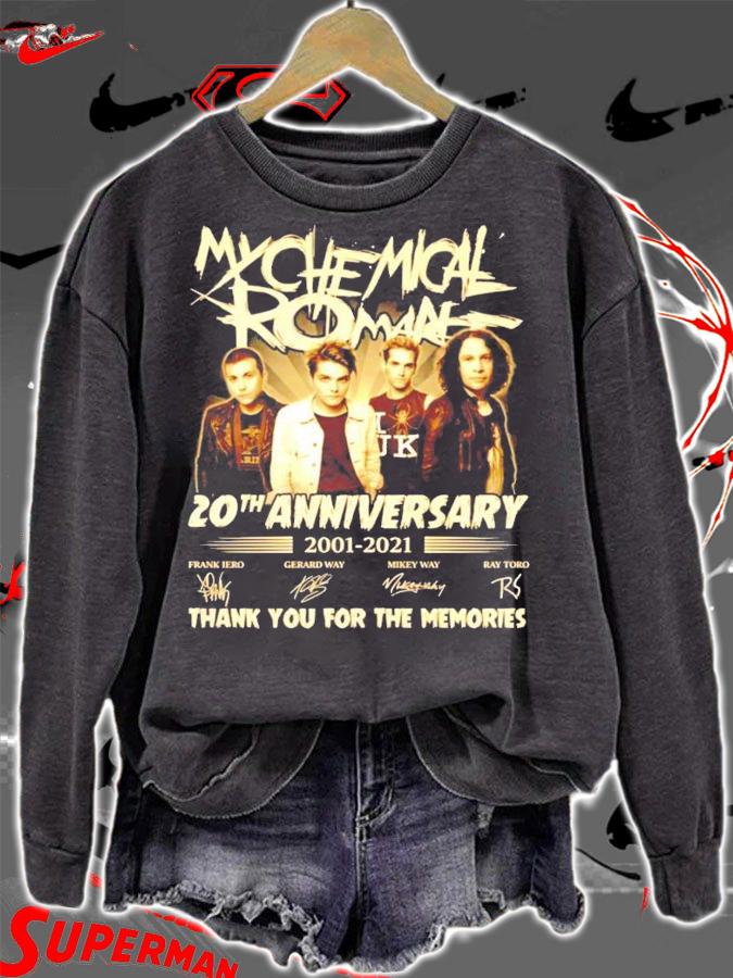 My Chemical Romance 20th anniversary 2001-2021 signature shirt