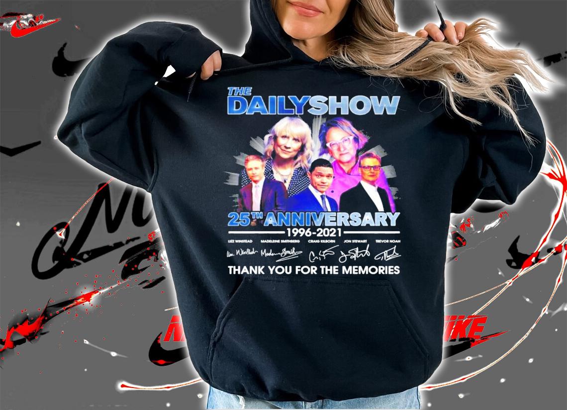 The Daily Show 25th anniversary 1996-2021 signatures shirt