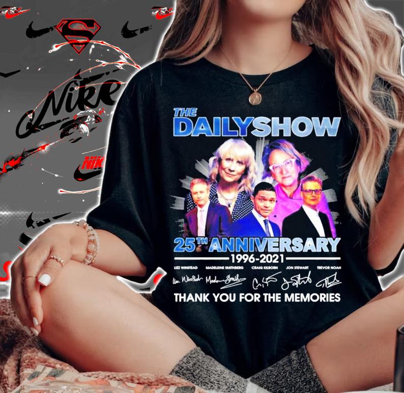 The Daily Show 25th anniversary 1996-2021 signatures shirt