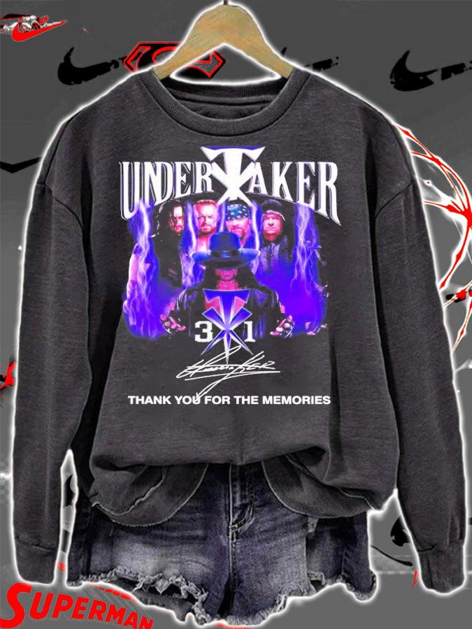 Undertaker signature thank you for the memories t-shirt sweatshirt