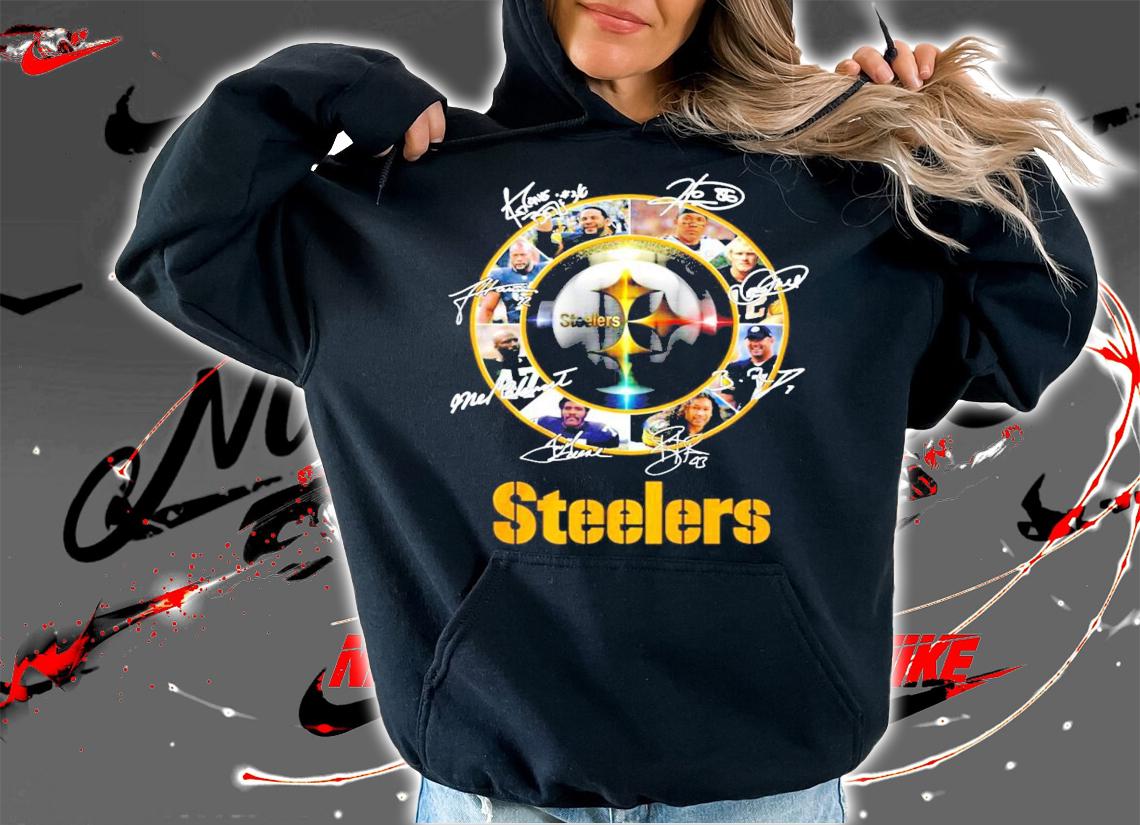 Pittsburgh Steelers players signatures shirt hoodie