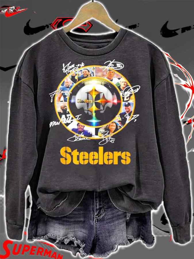 Pittsburgh Steelers players signatures shirt sweatshirt