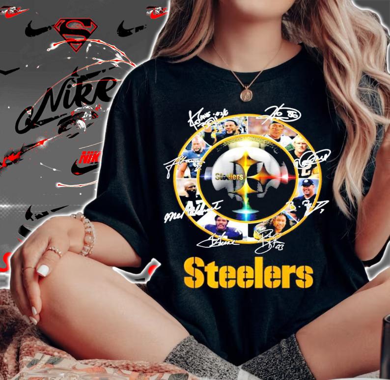 Pittsburgh Steelers players signatures shirt woman shirt