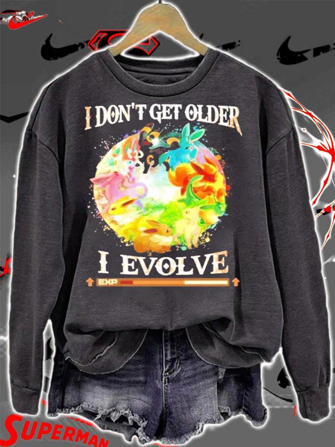Pokemon Eevee I don't get older I level up t-shirt