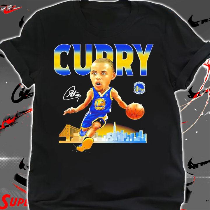 Stephen Curry Golden State Warriors basketball signature shirt shirt
