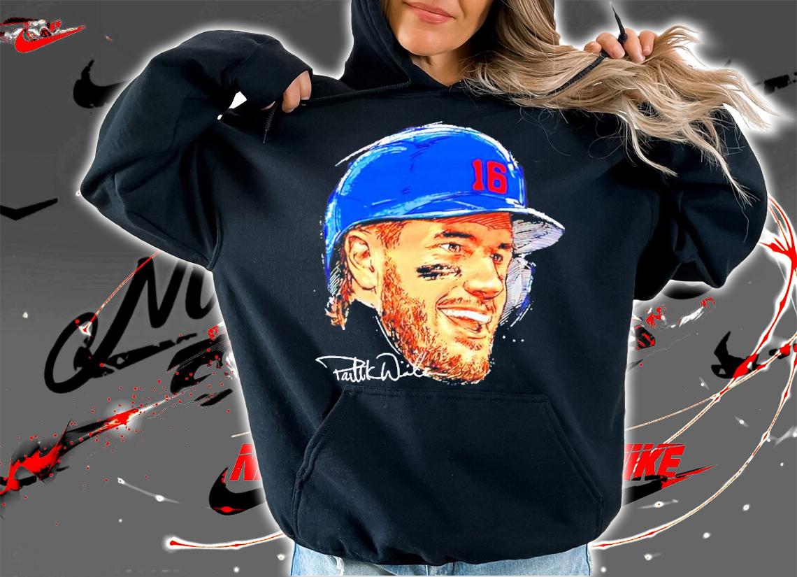 Chicago Baseball 16 Patrick Wisdom Portrait signature shirt hoodie