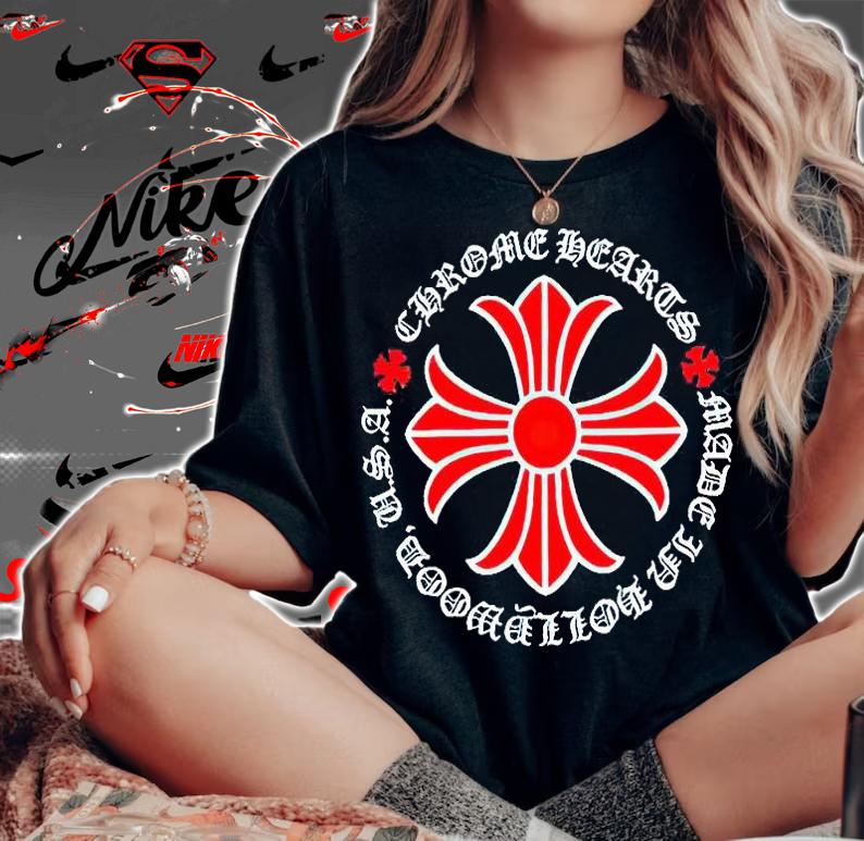 Chrome Hearts logo T-shirt woman shirt