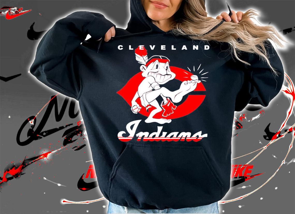 Cleveland Indians logo t-shirt hoodie