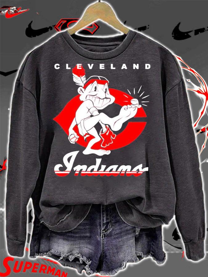 Cleveland Indians logo t-shirt sweatshirt