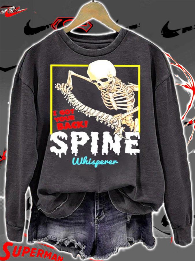 I got your back spine whisperer skull shirt sweatshirt