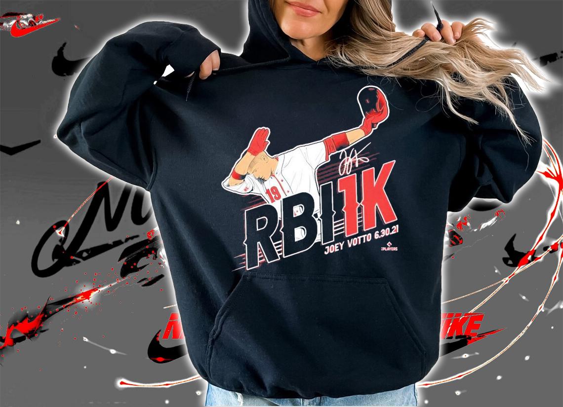 Joey Votto RBI1K dabbing signature shirt