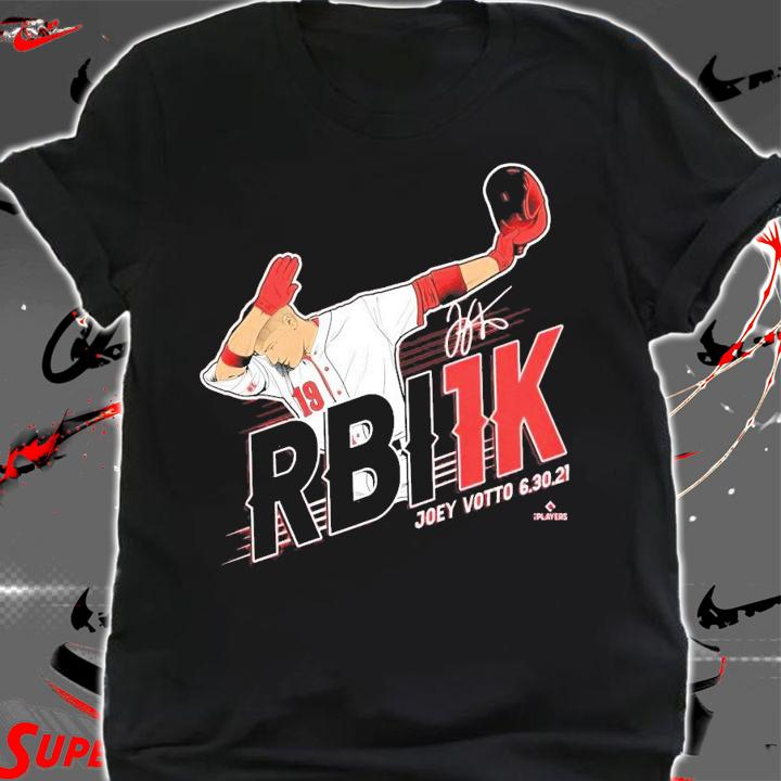 Joey Votto RBI1K dabbing signature shirt