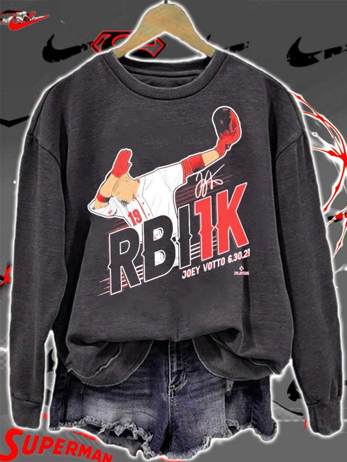 Joey Votto RBI1K dabbing signature shirt