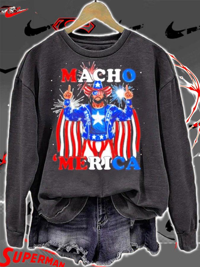 Macho 'Merica shirt, sweater hoodie and tank top sweatshirt