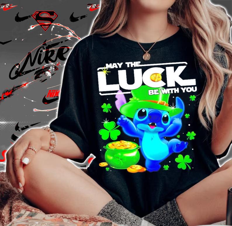 Stitch may the luck be with you St.Patrick's Day shirt