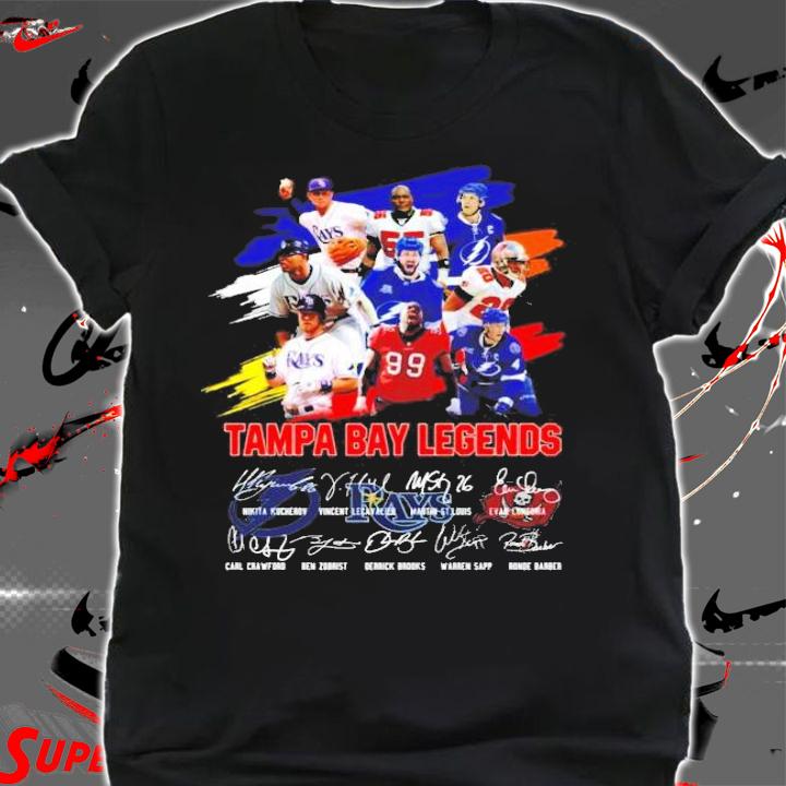 Tampa Bay Legends signatures t-shirt shirt