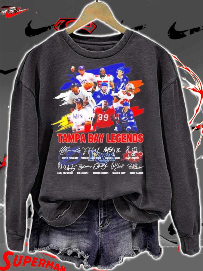 Tampa Bay Legends signatures t-shirt sweatshirt