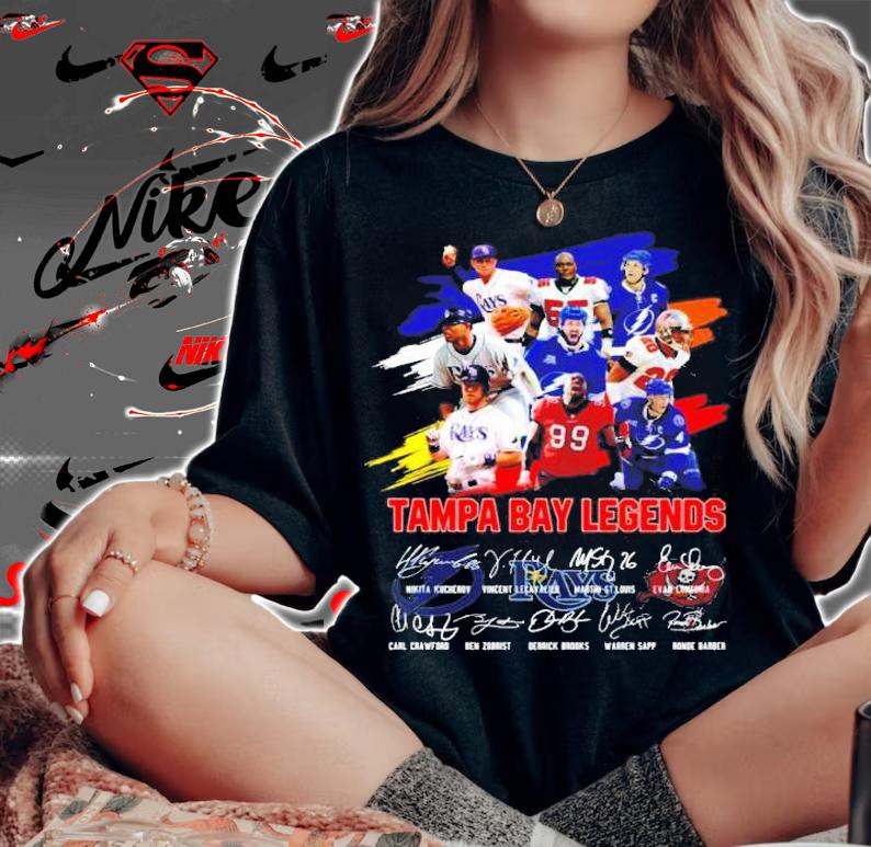 Tampa Bay Legends signatures t-shirt woman shirt