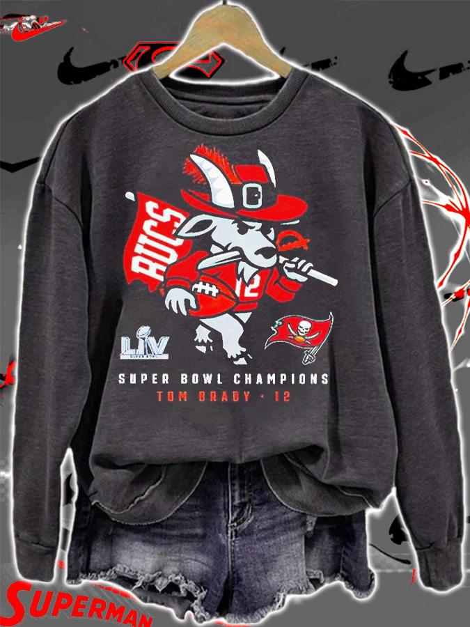 Tom Brady Tampa Bay Buccaneers Goat 12 Super Bowl Champions T-shirt