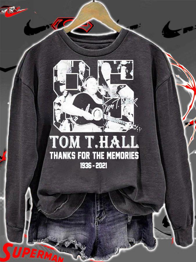 Tom T Hall 1936-2021 thanks for the memories signature T-shirt sweatshirt