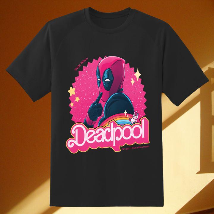 Deadpool Barbie Wade Wilson T-Shirt – Fun Merc With a Mouth Design