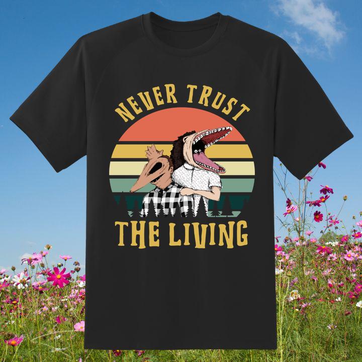 Beetlejuice Never Trust The Living Vintage Retro T-Shirt – Shop Now!
