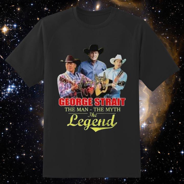 Limited Edition George Strait The Man The Myth The Legend Autograph T-Shirt