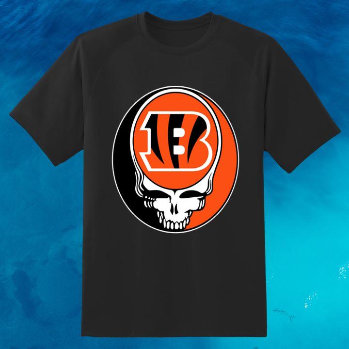 Funny Cincinnati Bengals Grateful Dead Steal Your Face T-Shirt