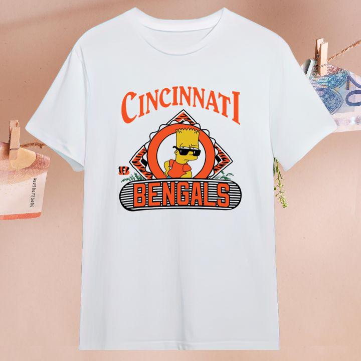 Bart Simpson Cincinnati Bengals Football Funny T-Shirt