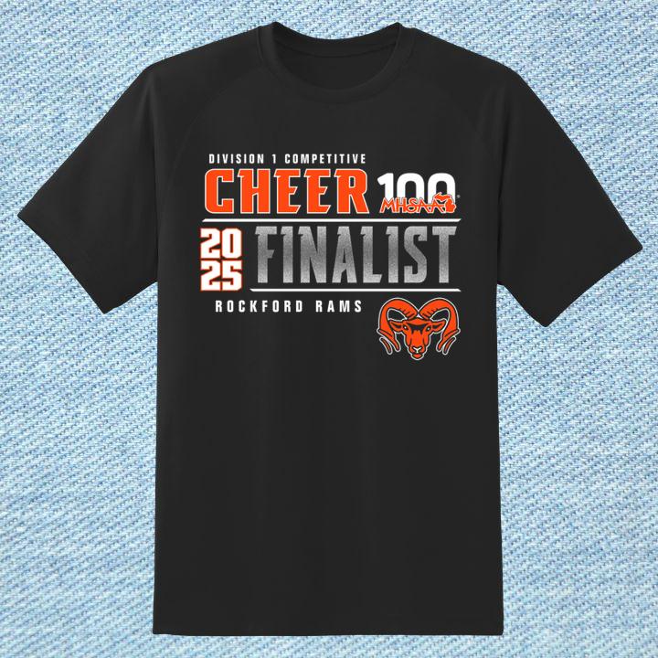 Rockford Rams Cheer D1 Finalist 2025 Shirt - Celebrate the Victory!