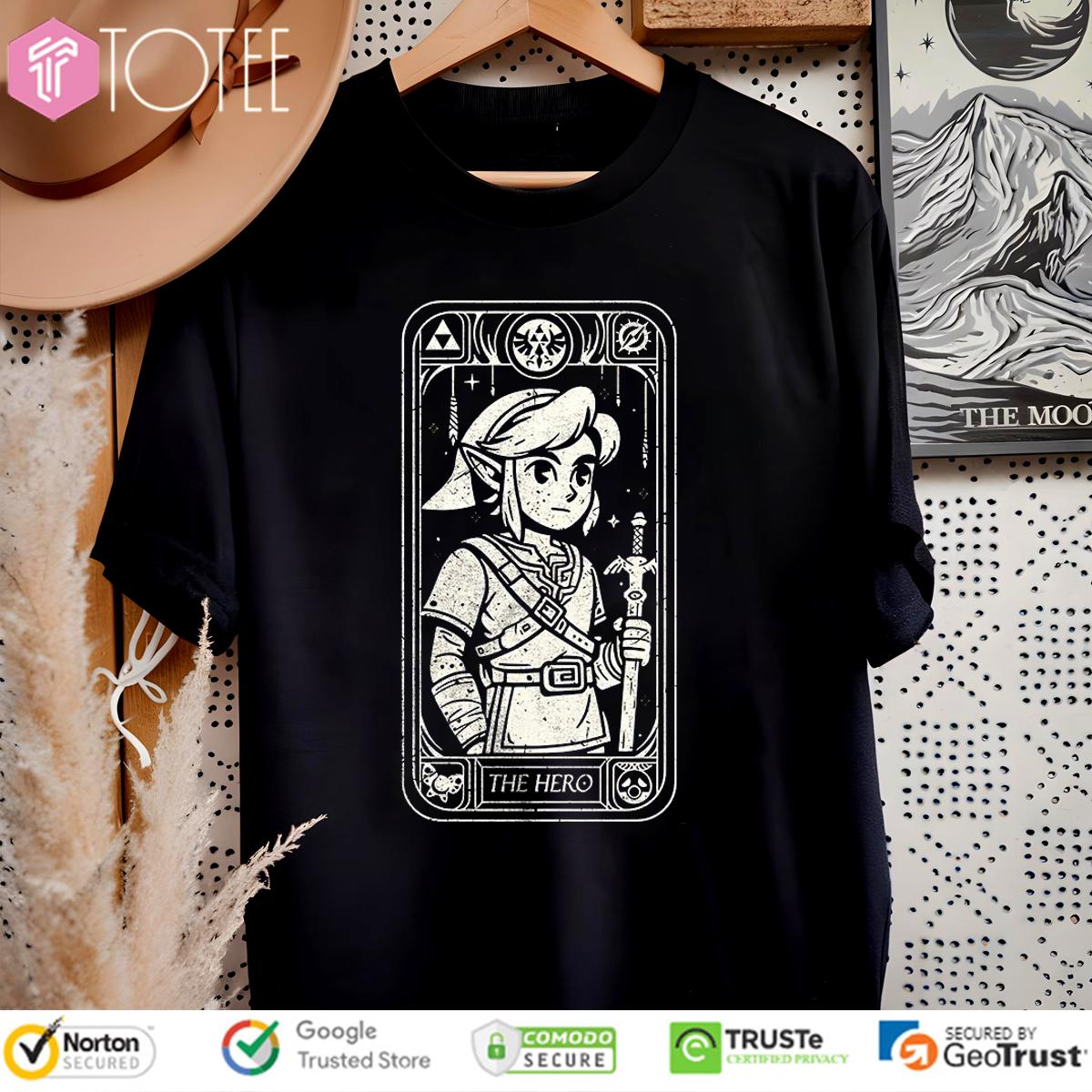 Link The Legend Of Zelda The Hero Tarot T-Shirt