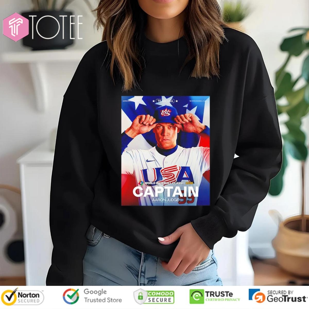Aaron Judge America's Captain Team USA Baseball 2026 sweatshirt