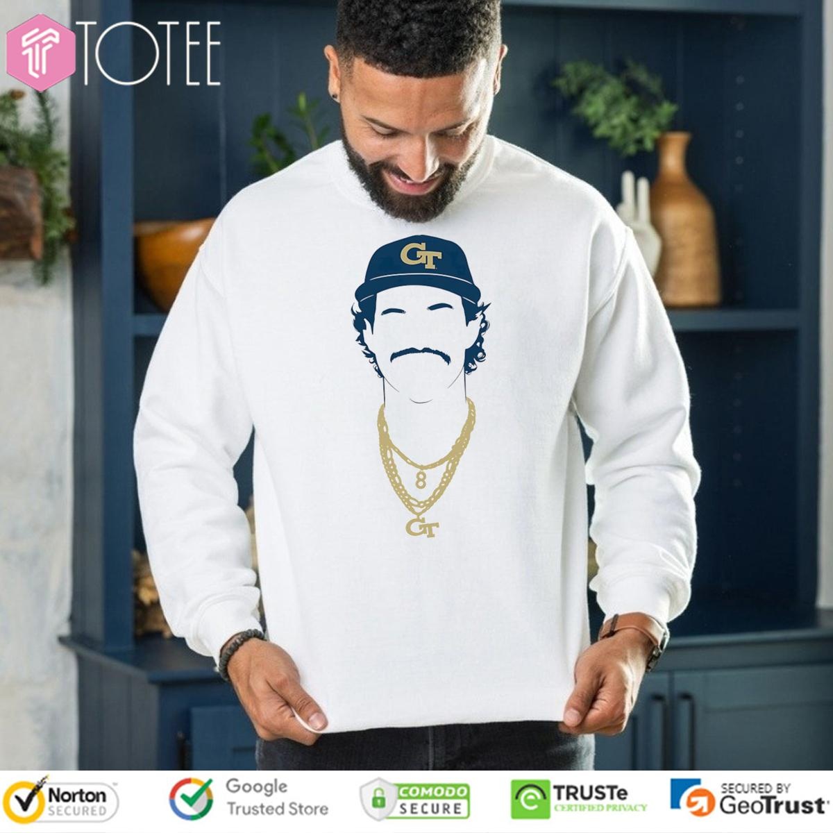 Drew Burress Georgia Tech Yellow Jackets Baseball Silhouette sweatshirt