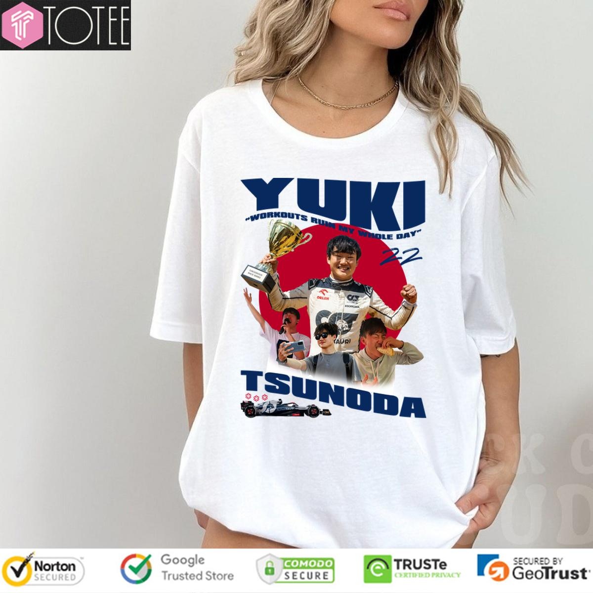 Nicole Piastri Wear Yuki Tsunoda Signature T-shirt