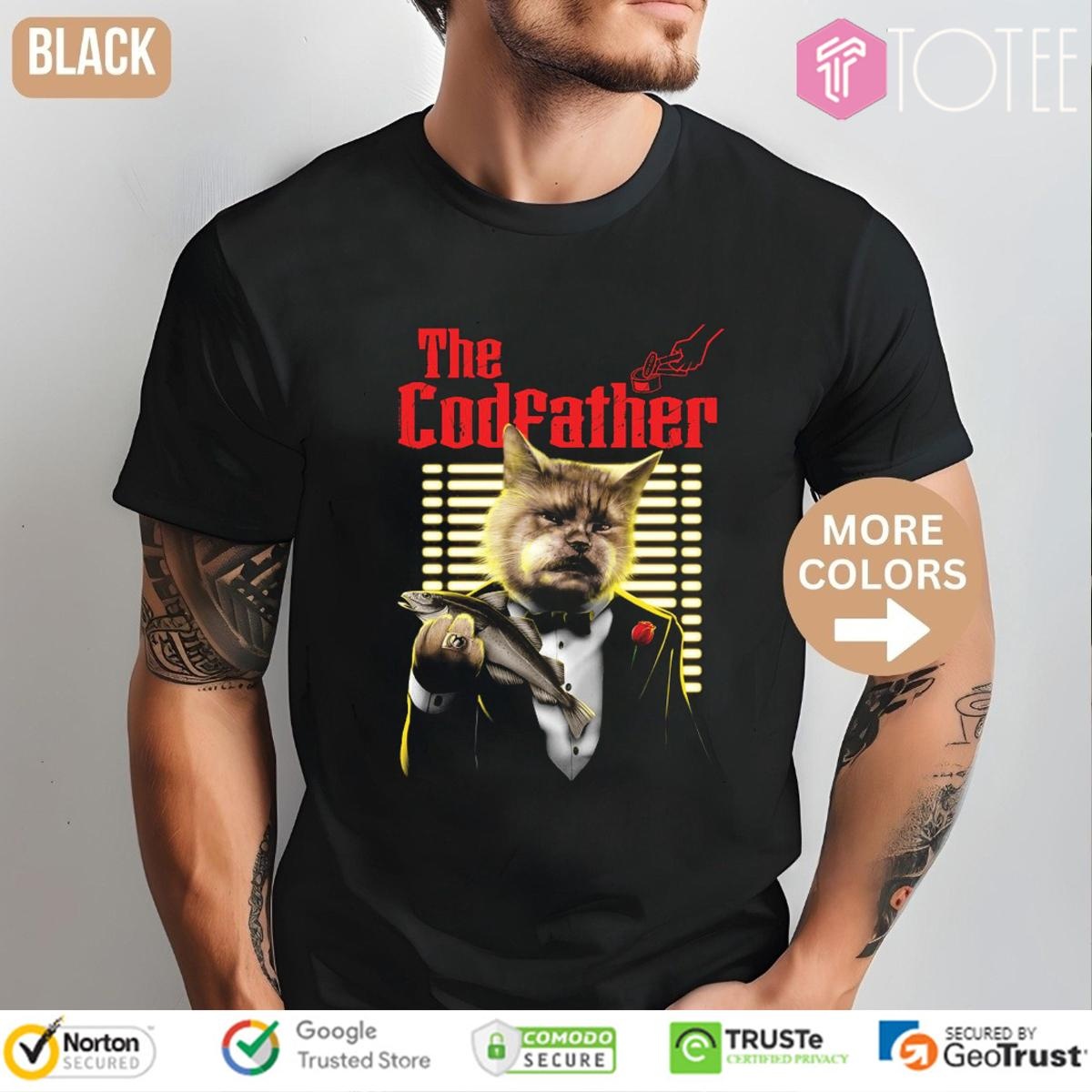 The Codfather Cat Fathers Day T-shirt