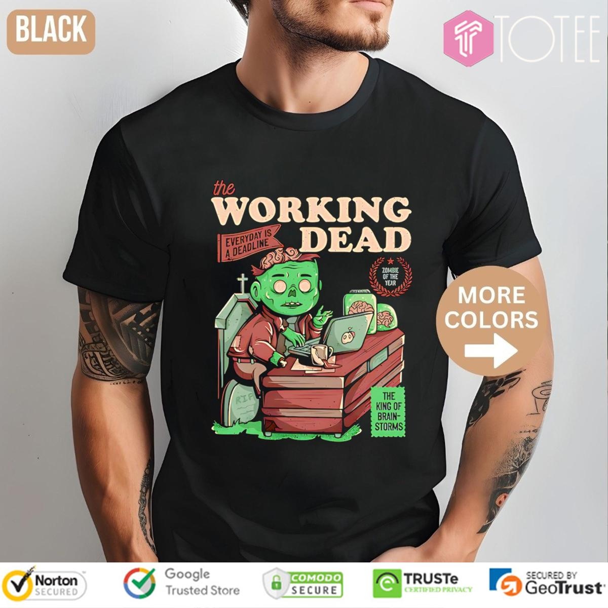 The Working Dead Parody The Walking Dead T-shirt