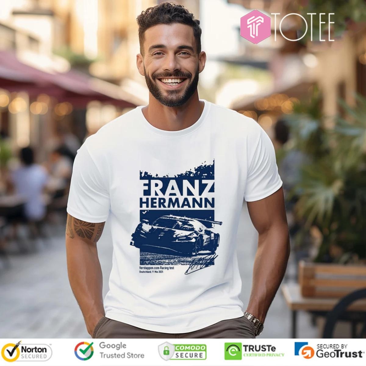 Max Verstappen Franz Hermann 2025 Signature T-shirt