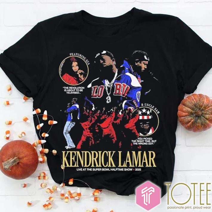 Sza Uncle Sam Kendrick Lamar Live At The Super Bowl Lix Halftime Show 2025 T-shirt