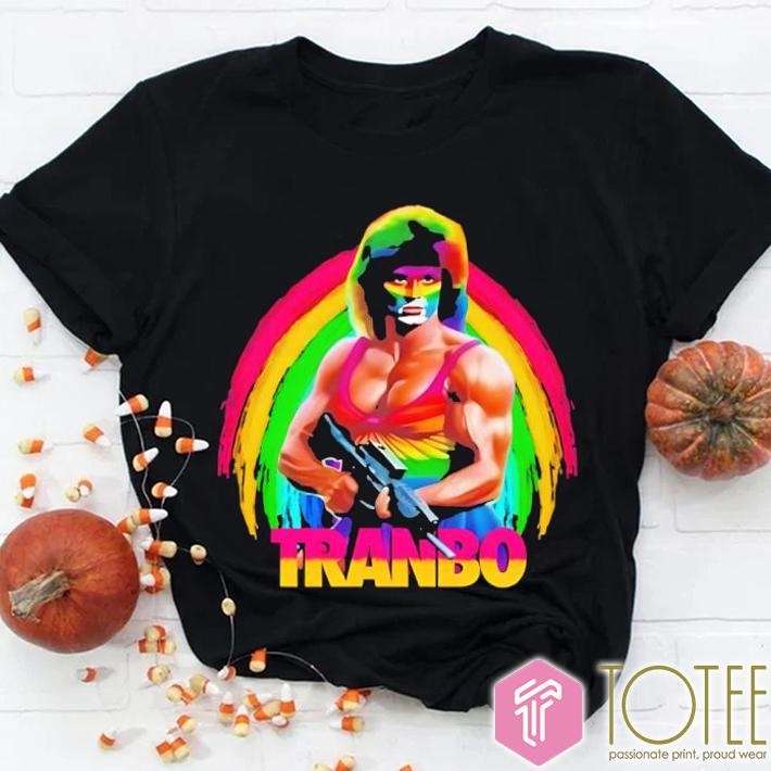 Tranbo John Rambo Lgbt Pride Rainbow T-shirt