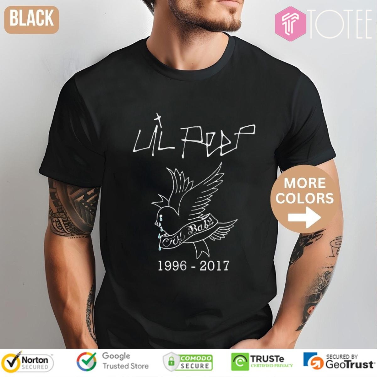 Lil Peep Rapper Crybaby Hellboy T-shirt