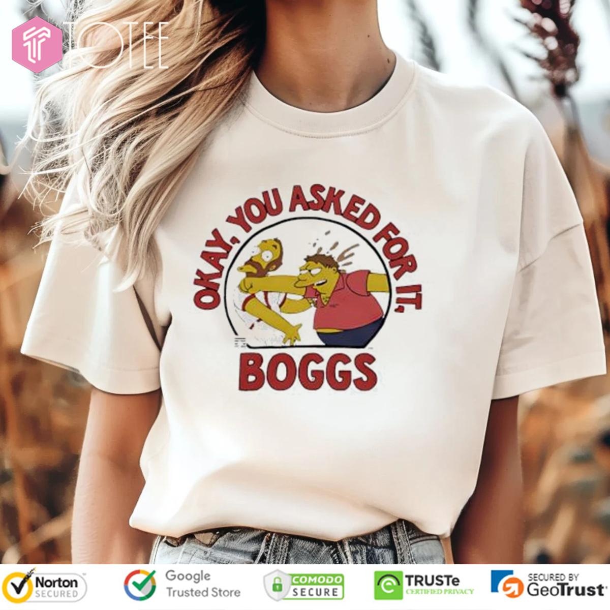 Wade Boggs Simpsons Okay You Asked For It T-shirt