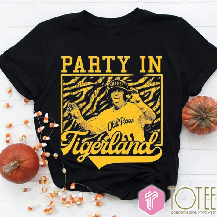 Josh Pearson Tigers Baseball Party In Tigerland Graphic T-shirt