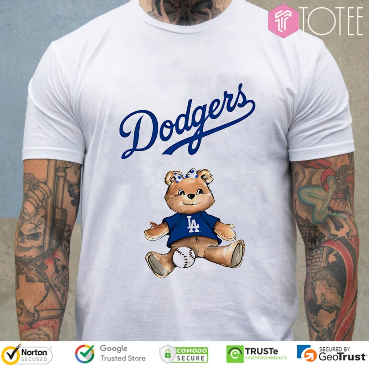 Los Angeles Dodgers X Tiny Turnip Teddy Bear T-shirt
